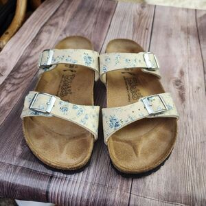 Birki's By Birkenstock Floral Slip-on Sandals Sz‎ 5
